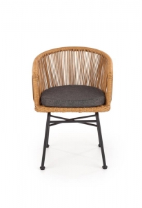 Krzesło K400, naturalny/popielaty
