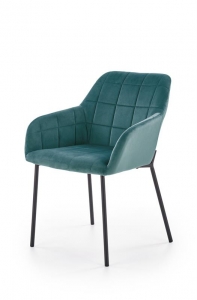 Krzesło K305 ciemny zielony / czarny