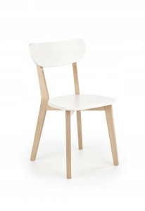 Krzesło BUGGI naturalny / biały