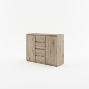 Komoda IDEA ID-04, dąb san remo