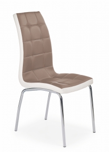 Krzesło K186, cappuccino - biały