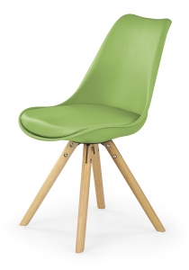 Krzesło K201, zielone - buk