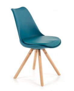 Krzesło K201, turkus - buk