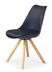 Krzesło K201, czarne - buk