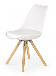 Krzesło K201, białe - buk