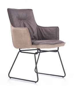 Krzesło K271, ciemny popiel - jasny popiel