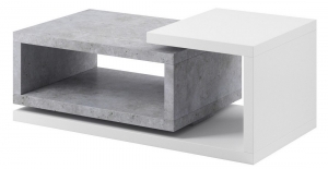 Stolik BOTA 97, biały / beton - 2484FG