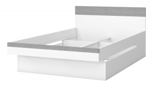 Łóżko BOTA 34, biały / beton, 120x200 - 2484FG