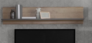 Półka TANVIR TRAB01 Dąb Riviera / Uni Wolfram Gray 