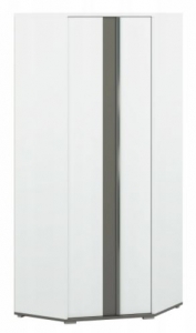 Szafa narożna TRAFFIC 01 biały / beton industialny / antracyt
