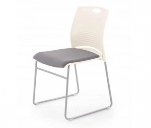 Krzesło CALI, biało-szare
