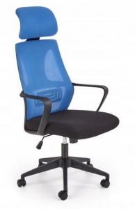 Fotel VALDEZ, niebieski/czarny
