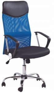 Fotel obrotowy VIRE, niebieski