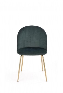 Krzesło K372, zielony/złoty