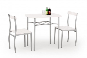 Zestaw LANCE stół+2krzesła, biały