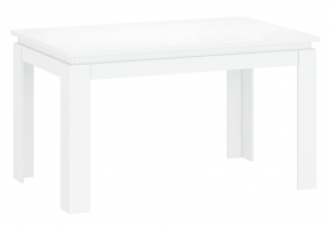 Stół rozkładany LINGO 135/184, biały połysk