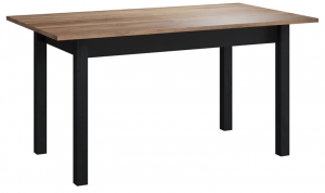 Stół rozkładany BELIZE BZ-11, czarny/ dąb wersal