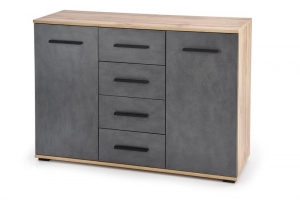 Komoda LIMA KM4 dąb wotan / popielaty