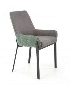 Krzesło K439 ciemny popiel / zielony