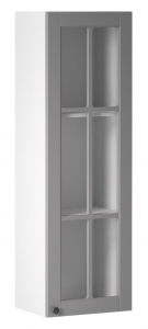 Szafka stojąca LINEA W40S, szary-biały mat