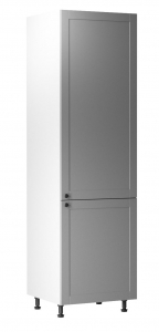Szafka słupek LINEA D60R, szary/biały
