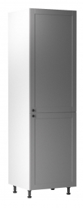 Zabudowa lodówki LINEA D60ZL, szary/biały