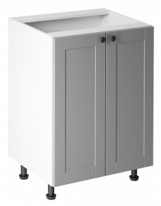 Szafka dolna LINEA D60, szary/biały