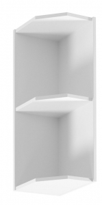 Regał końcowy LINEA G25PZ, biały