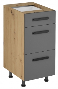 Szafka dolna LANGEN D40S3, grey