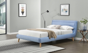 Łóżko ELANDA 140 niebieskie