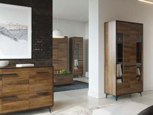 Szafka rtv FRIDA RTV2D1S, shirin walnut