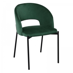 Krzesło K455 ciemna zieleń/czarny