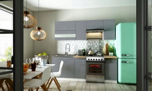 Szafka górna TIFFANY T2/G30, szary połysk
