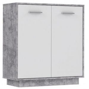 Komoda ANTUAZA NTU221, beton/biały
