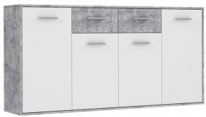 Komoda ANTUAZA NTU241,beton/ biały