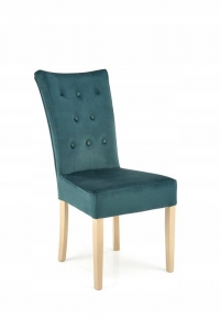 Krzesło VERMONT, dąb miodowy/ ciemna zieleń