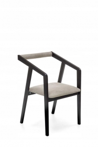 Krzesło AZUL,czarny/popiel