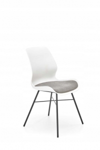 Krzesło K488, popiel/biały