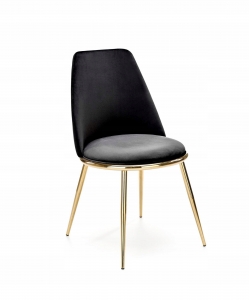 Krzesło K460,czarno/złote