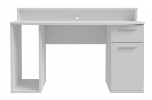 Biurko do gier AYO TZRB219B3 + LED, białe