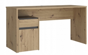 Biurko MODULTRICK MDUB112, dąb artisan/ szary