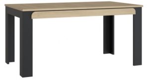 Stół rozkładany 160 cm SELFOSS TBLT7102-M965 dąb puccini / czarnym