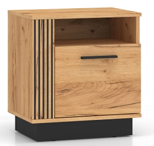 Szafka nocna URSO 09 dąb craft złoty / czarny
