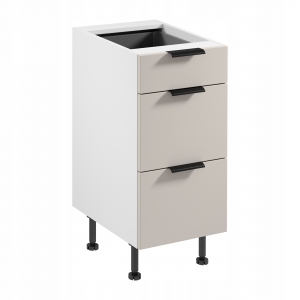 Szafka dolna SORENTO D40S3, beige/biały